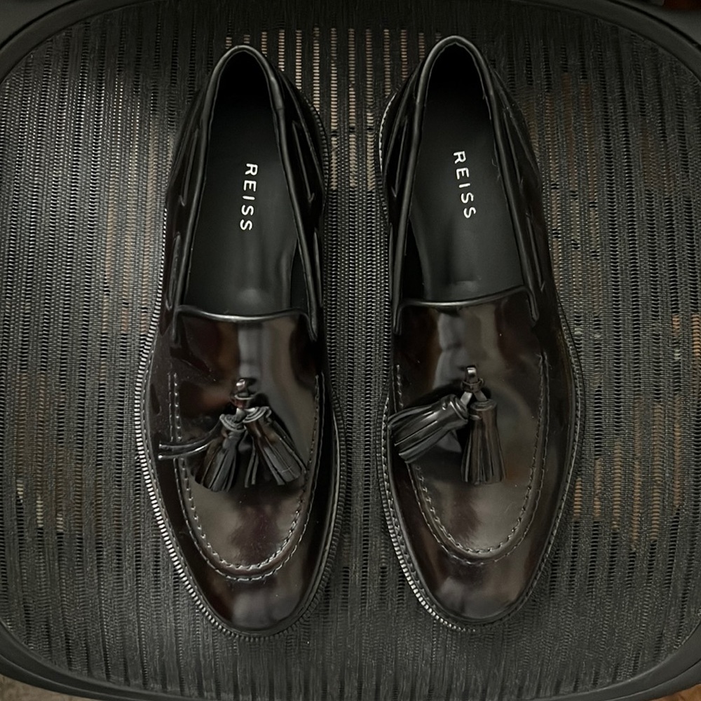 Reiss size 41 burgundy / wine loafers New*